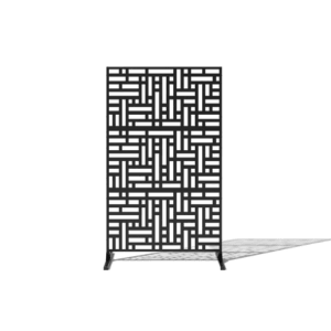 Veradek - Ecran intimite BLOCKS - 3 panneaux et support noir - PurPatio.ca