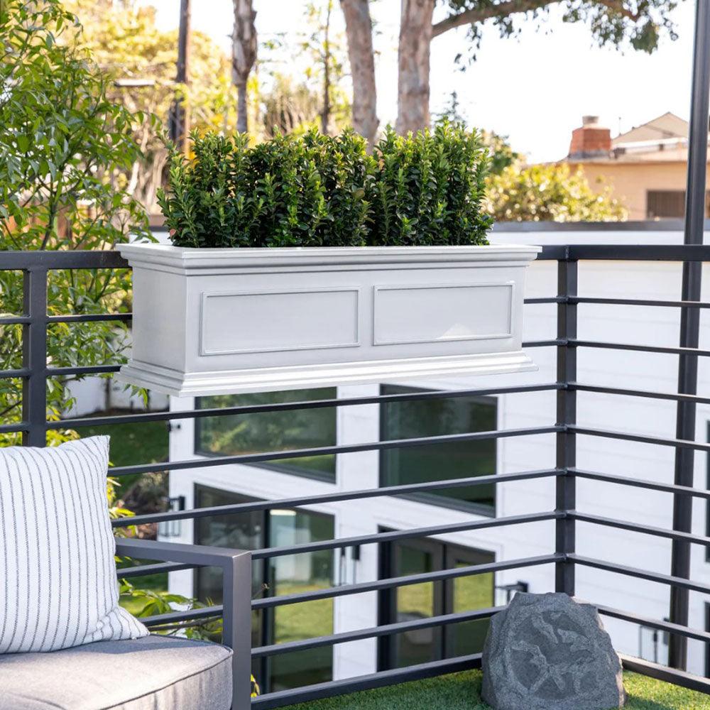 Veradek - Jardinière BRIXTON - bac a plantes pour garde-corps avec supports - PurPatio.ca