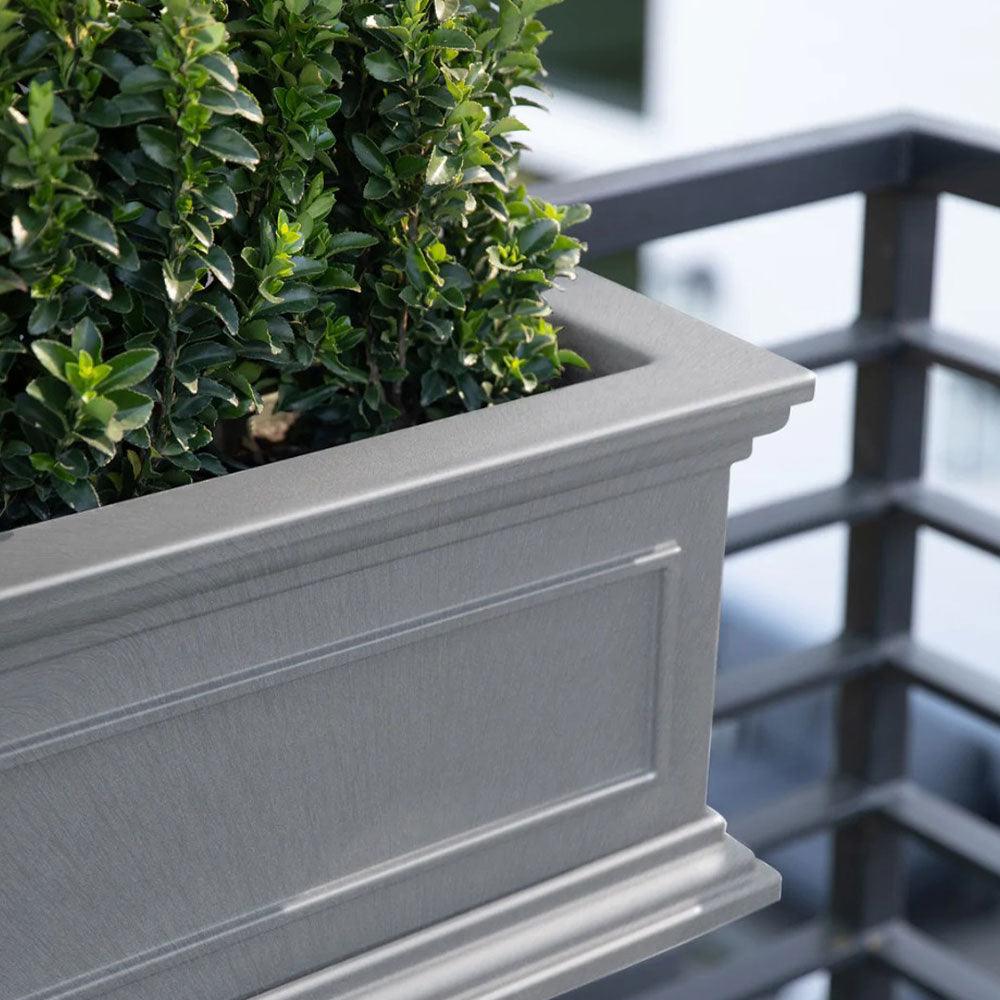 Veradek - Jardinière BRIXTON - bac a plantes pour garde-corps avec supports - PurPatio.ca