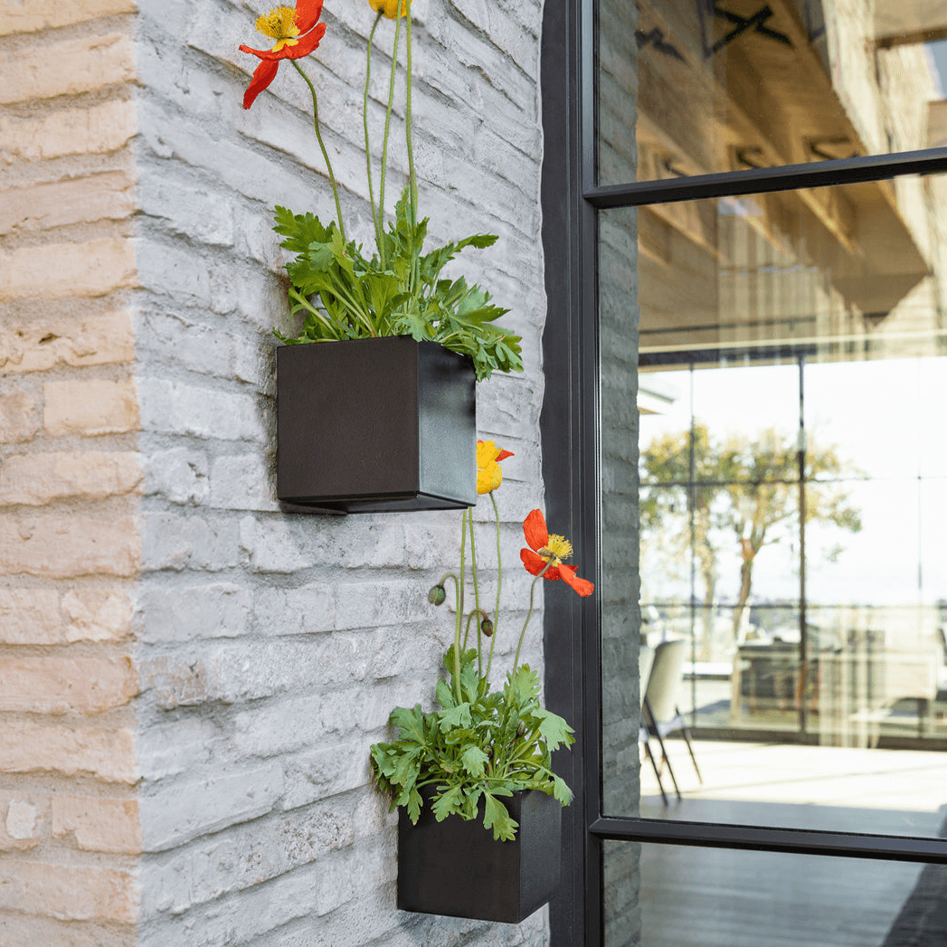 Veradek - Jardinière GEO - cube a suspendre avec supports - PurPatio.ca