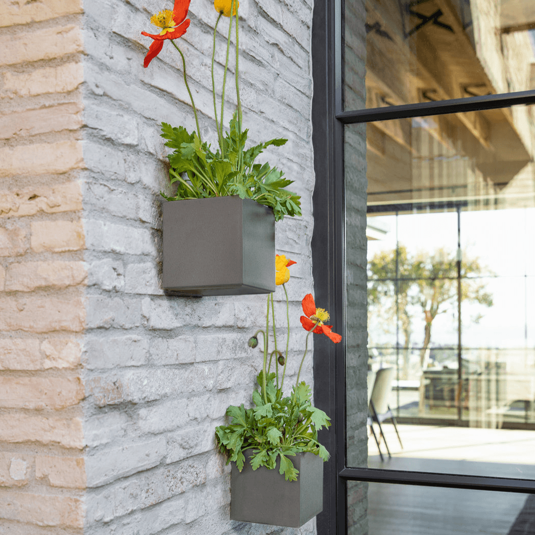 Veradek - Jardinière GEO - cube a suspendre avec supports - PurPatio.ca