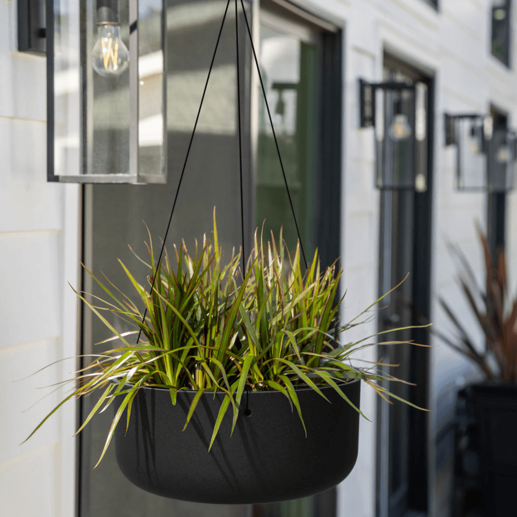 Veradek - Jardiniere MASON - kona bol a suspendre avec support de suspension - PurPatio.ca