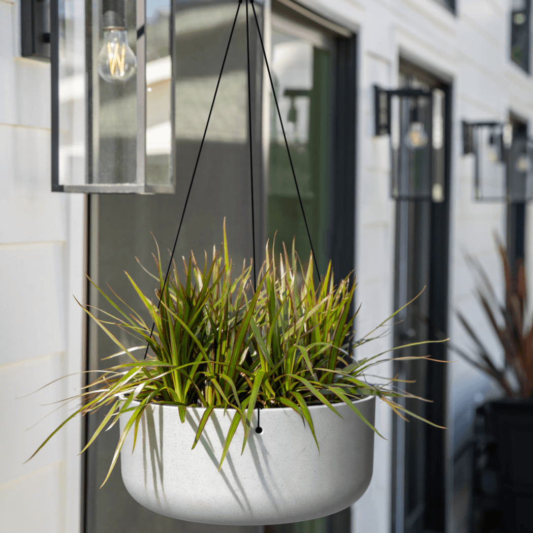 Veradek - Jardiniere MASON - kona bol a suspendre avec support de suspension - PurPatio.ca