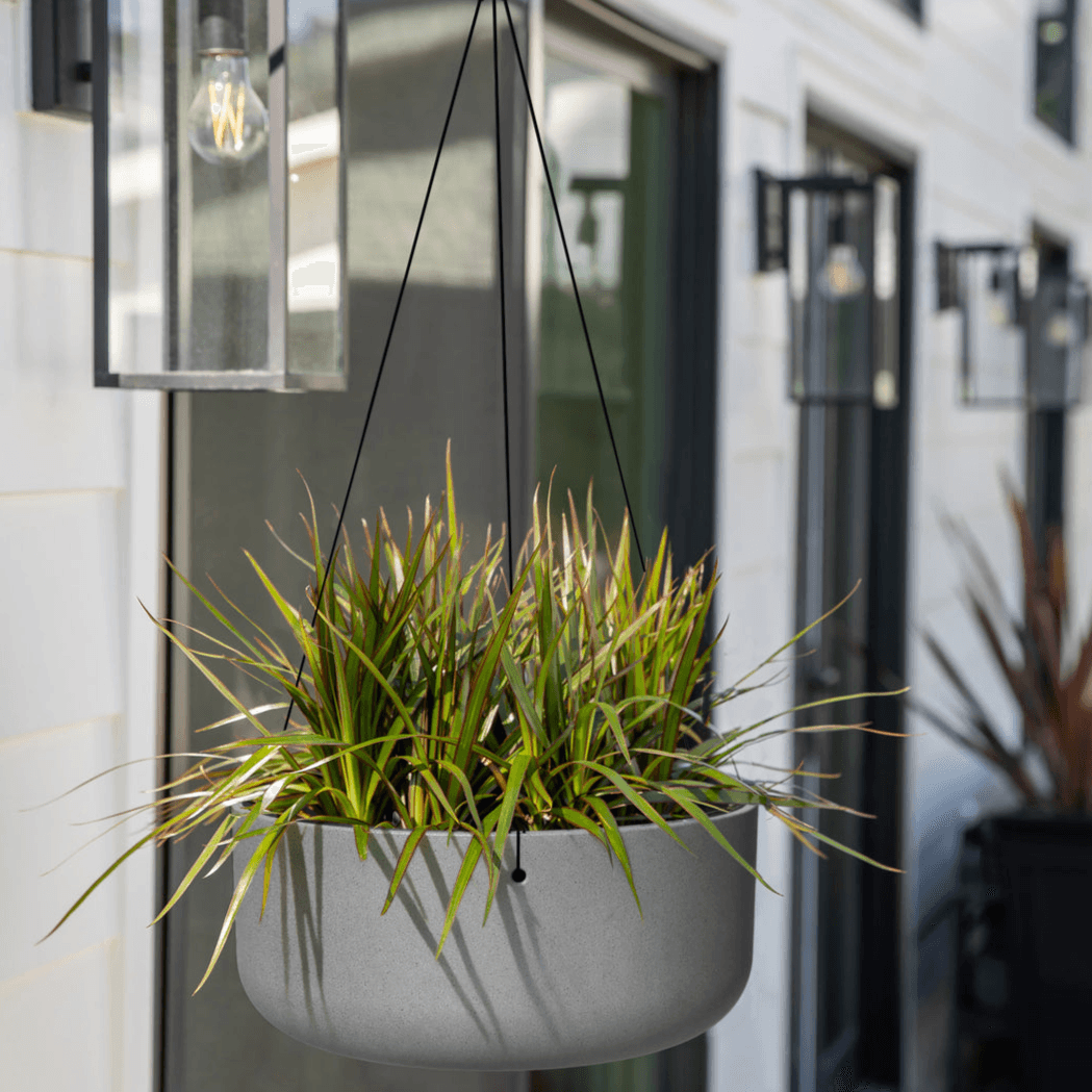 Veradek - Jardiniere MASON - kona bol a suspendre avec support de suspension - PurPatio.ca
