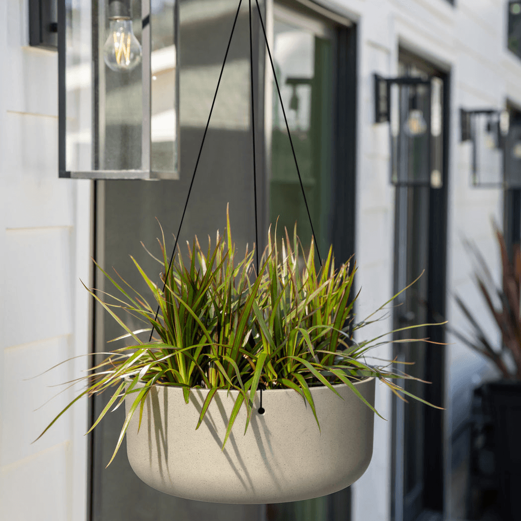 Veradek - Jardiniere MASON - kona bol a suspendre avec support de suspension - PurPatio.ca