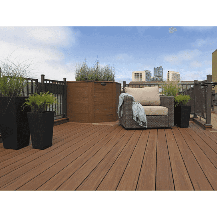 Azek - Patio en PVC - Collection Vintage - Mahogany - PurPatio.ca