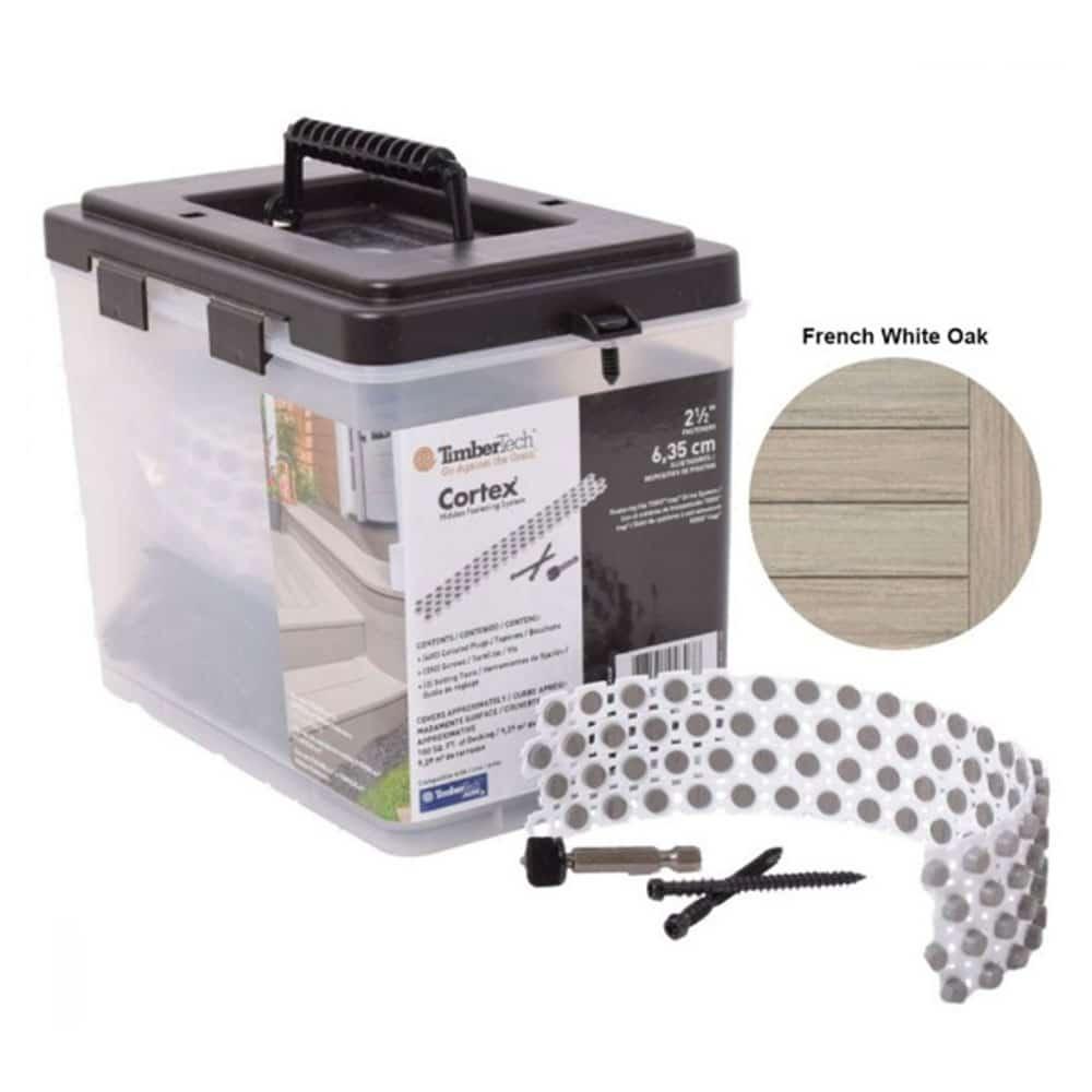 Azek - Vis Collated CORTEX - Collection Landmark French White Oak - 350 vis / 100 pi carre - PurPatio.ca