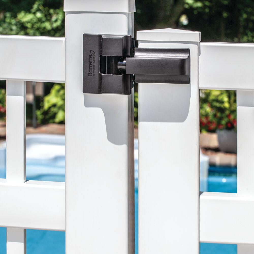 Barrette - 73014301 - Charnieres modernes enveloppants robuste noir (pour porte de cloture) - PurPatio.ca