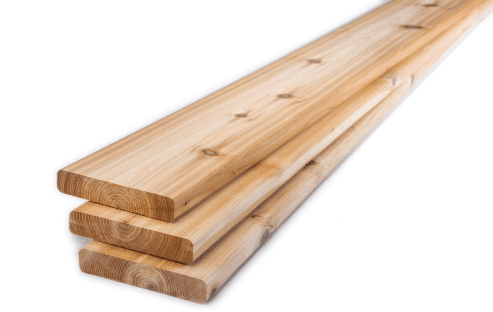 Cèdre rouge de l'ouest Elite KD 5/4 x 6 x 14 - PurPatio.ca