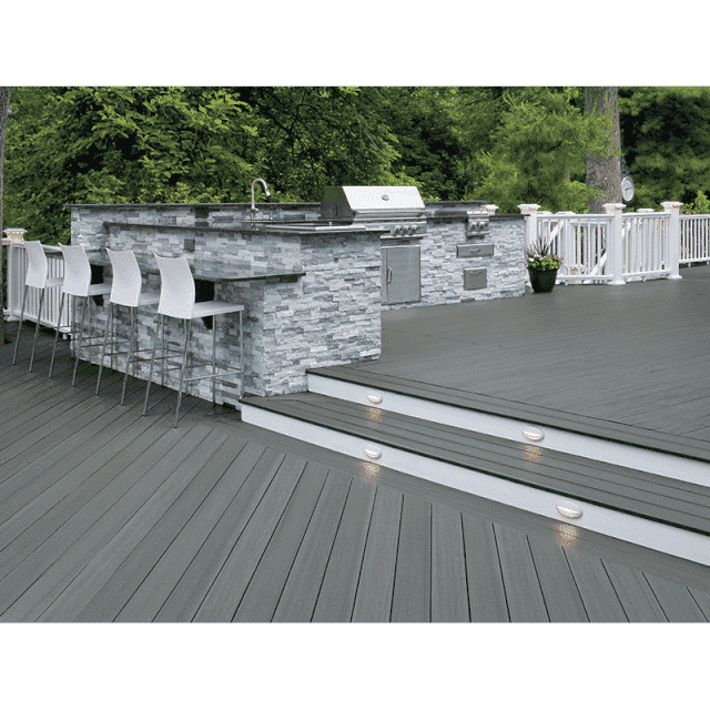 Echantillon - TimberTech - Collection Edge Prime Plus - Sea Salt Gray - PurPatio.ca