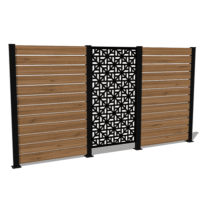 Hideaway Screen - Panneau intimite - Moderna - 36" x 68" - Noir - PurPatio.ca