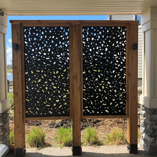 Hideaway Screen - Panneau intimite - River Rock - 36" x 68" - Noir - PurPatio.ca