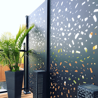 Hideaway Screen - Supports de montage Noir - Paquet de 2 - PurPatio.ca