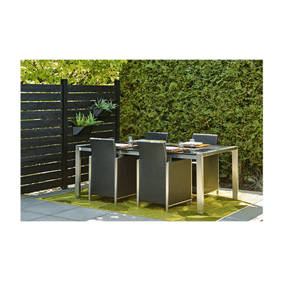 Hoft - Jardiniere Hoft 15 po en acier noir - PurPatio.ca