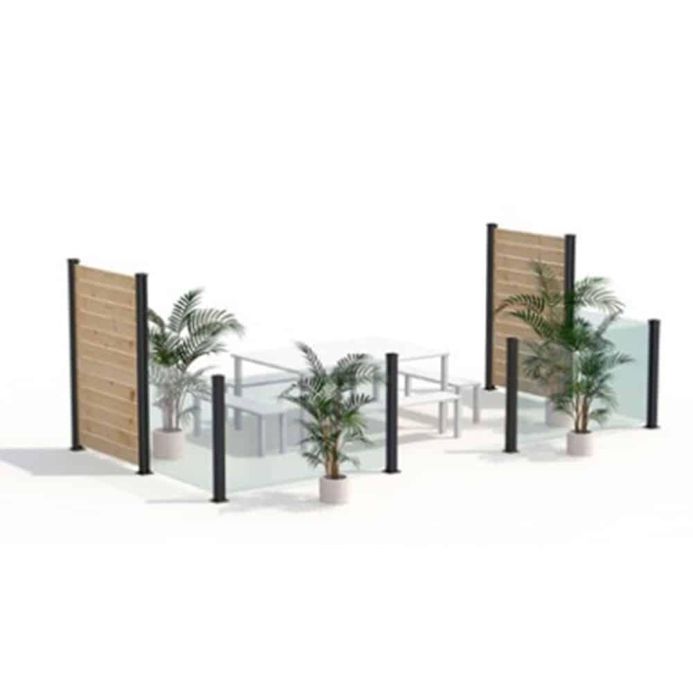 Hoft - Kit pour rampe de verre 10mm - PurPatio.ca