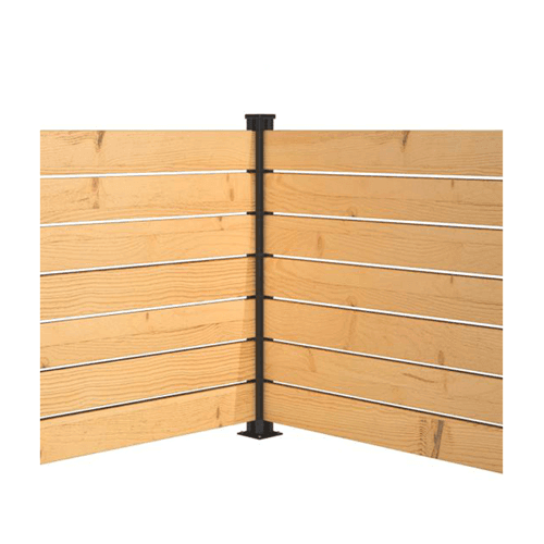 Hoft - Poteau aluminium de COIN - KIT B4 - 44 po - PurPatio.ca