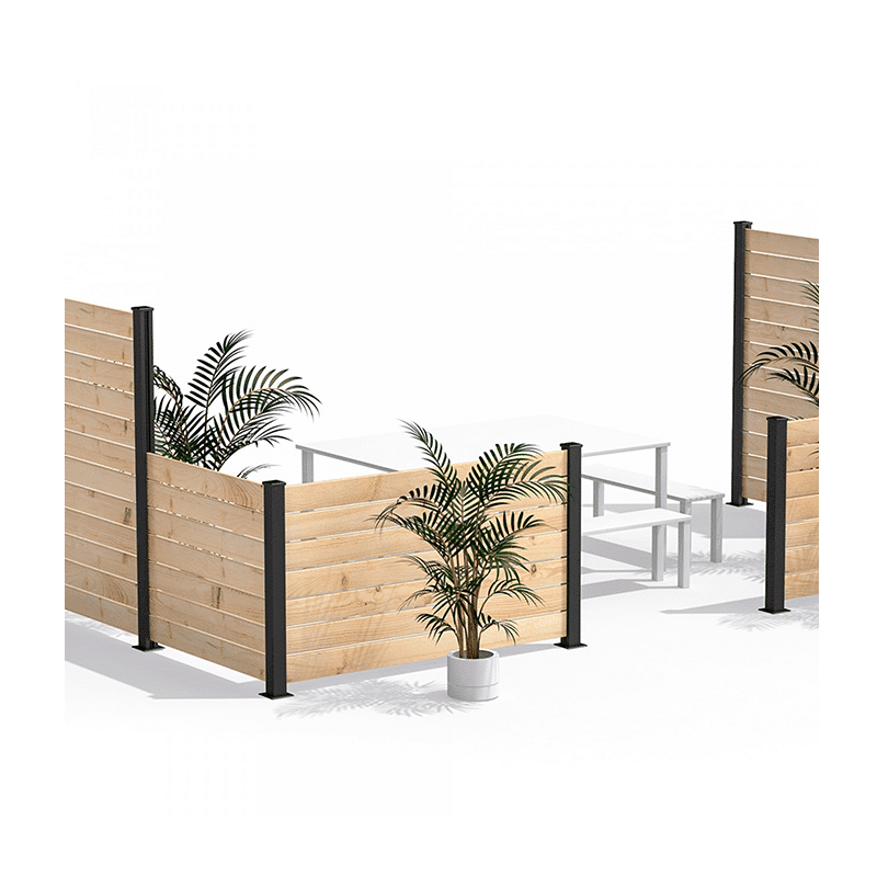 Hoft - Poteau aluminium de COIN - KIT B4 - 44 po - PurPatio.ca