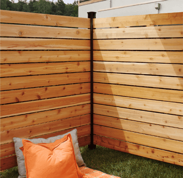 Hoft - Poteau aluminium de COIN - KIT B8 - 96 po - PurPatio.ca