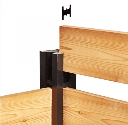 Hoft - Poteau aluminium de COIN - KIT B8 - 96 po - PurPatio.ca