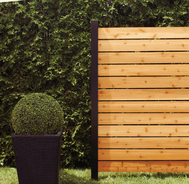 Hoft - Poteau aluminium de FIN - KIT A8 - 96 po - PurPatio.ca