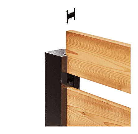 Hoft - Poteau aluminium de FIN - KIT A8 - 96 po - PurPatio.ca