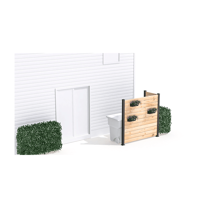 Hoft - Poteau aluminium de LIGNE - KIT C4 - 44 po - PurPatio.ca