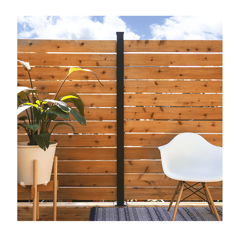 Hoft - Poteau aluminium de LIGNE - KIT C6 - 73.5 po - PurPatio.ca