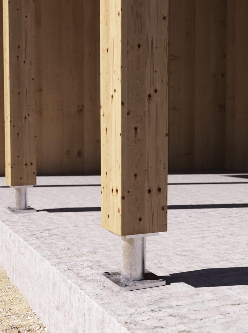 Rothoblaas - S50160180 - Pied de poteau - PurPatio.ca