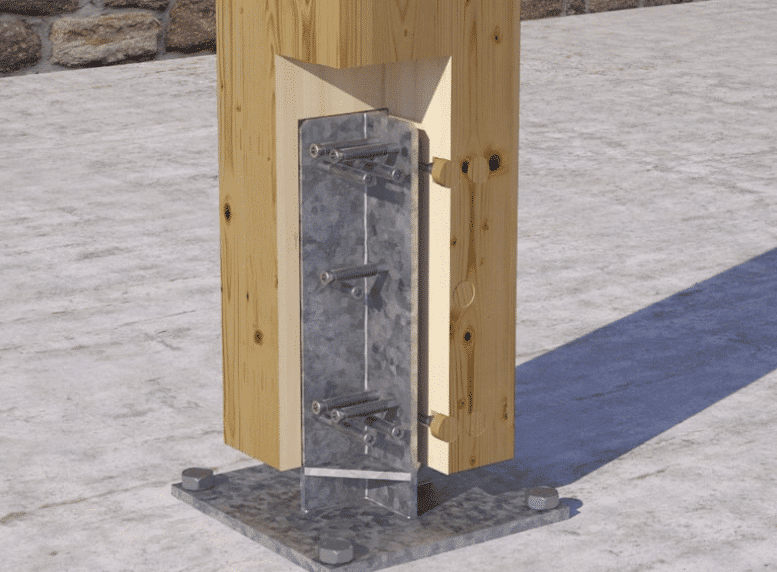 Rothoblaas - XS10120 - Pied de poteau - PurPatio.ca