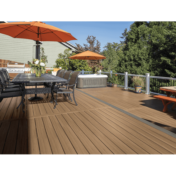 TimberTech - Patio en composite - Collection Edge Prime+ - Coconut Husk - PurPatio.ca