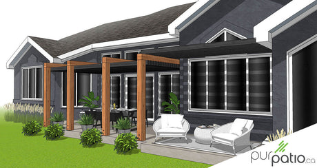 Pergola en bois St-Hyppolite