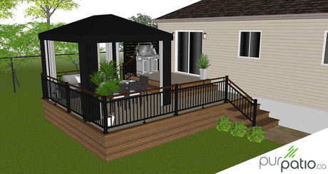 Patio avec rangement Ste-Marthe-sur-le-Lac