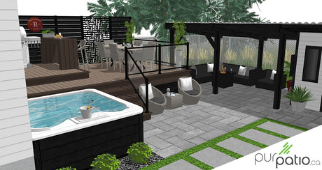 Terrasse TimberTech et gazebo Montréal