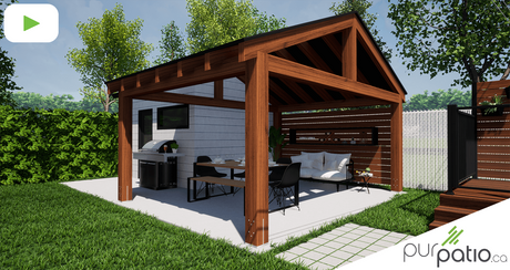 Gazebo en timberframe Laval