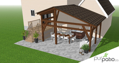 Gazebo en timberframe Repentigny