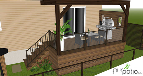 Patio Trex avec pergola St-Jérôme