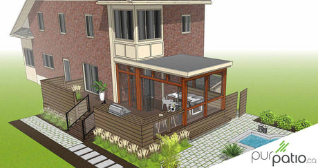 Patio avec véranda Montréal