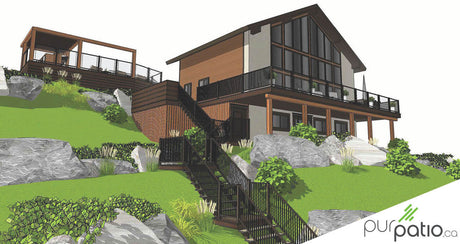 Terrasses chalet St-Sauveur