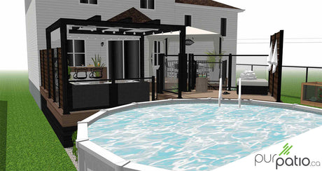 Patio de piscine St-Constant