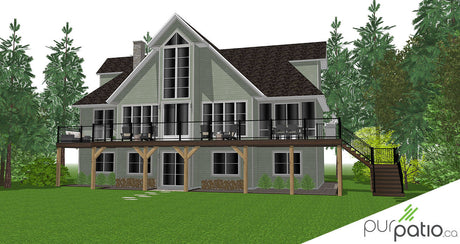 Terrasse chalet Estérel