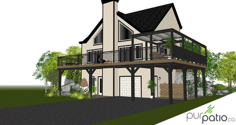 Terrasse chalet Ste-Adèle