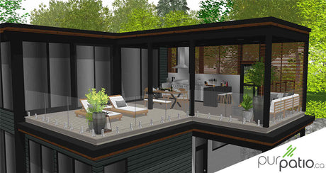 Terrasse moderne Mont-Tremblant