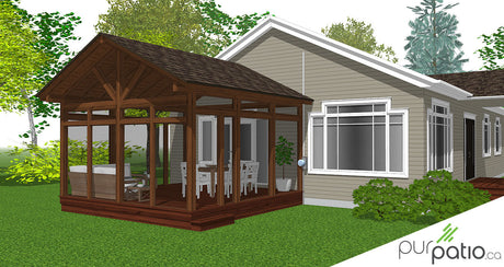 Véranda en pin St-Hyppolite