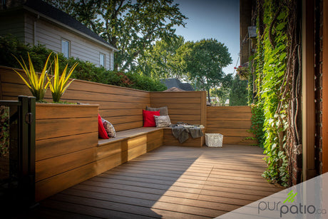 Patio Trex avec cuisine extérieure