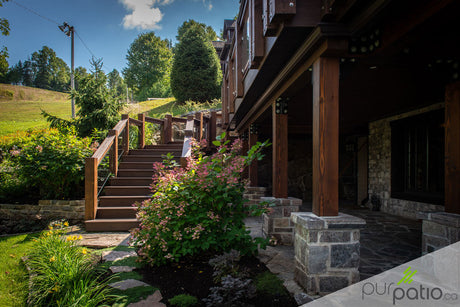 Terrasse chalet Mont Gabriel