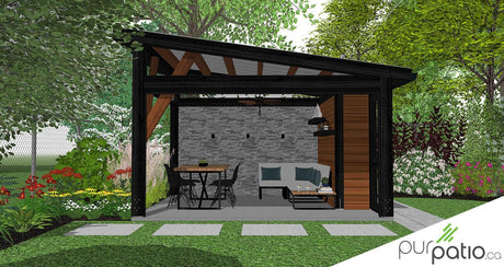 Gazebo avec rangement Montréal - PurPatio.ca