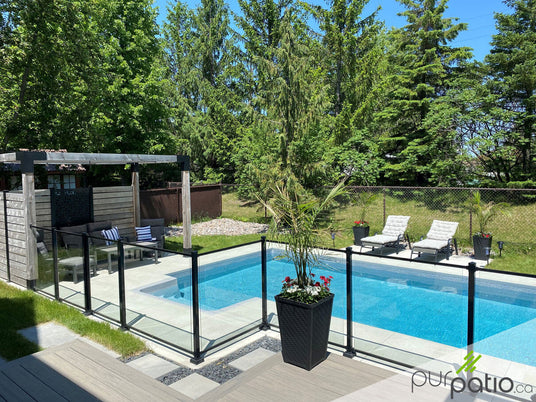 patio piscine rampes