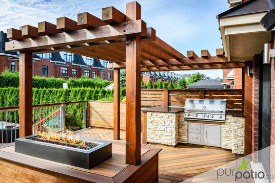 pergola timberframe cèdre