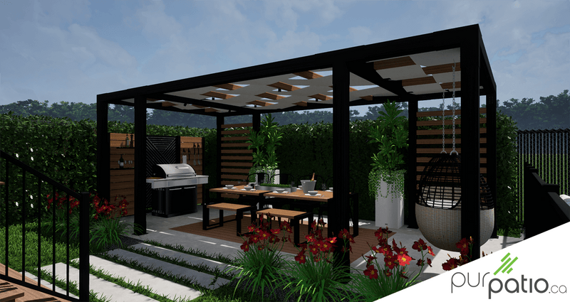 aménagement avec pergola