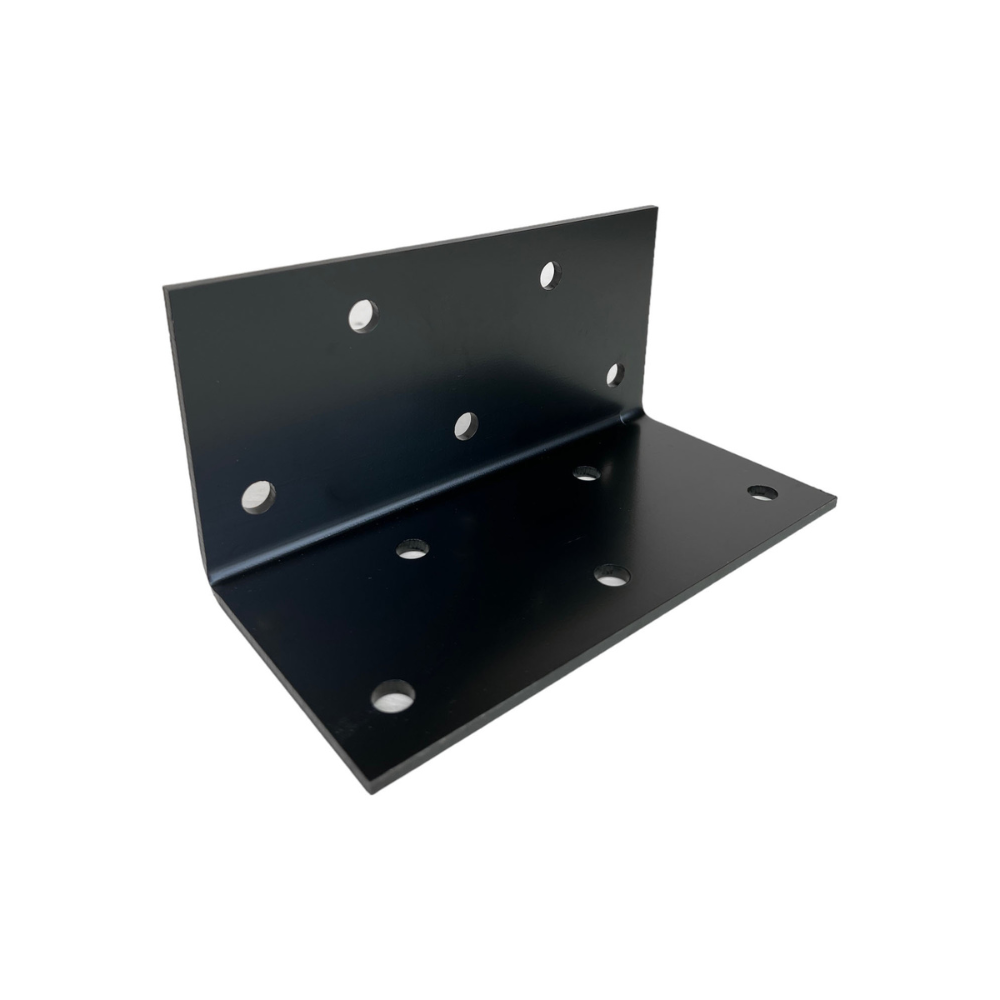 Dashco - EQR259 - Équerre robuste 8"x 4"x 4'' épaisseur 1/4 Noir